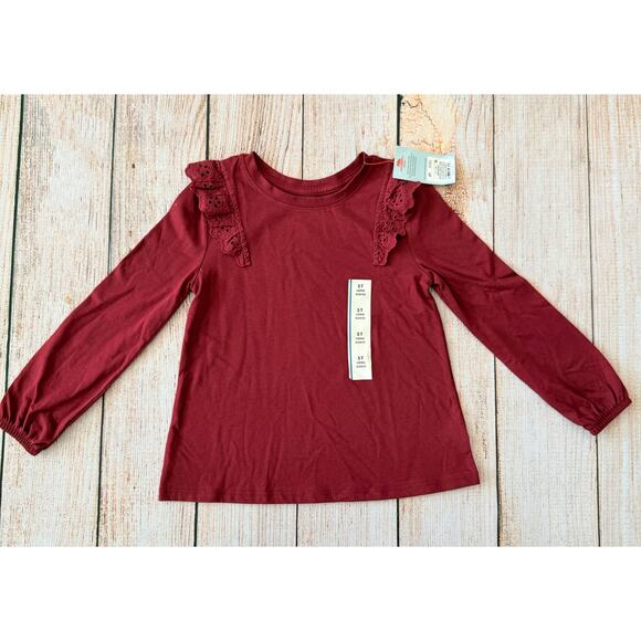 NWT 5T CAT & JACK Long Sleeve Tee - Picture 1 of 3